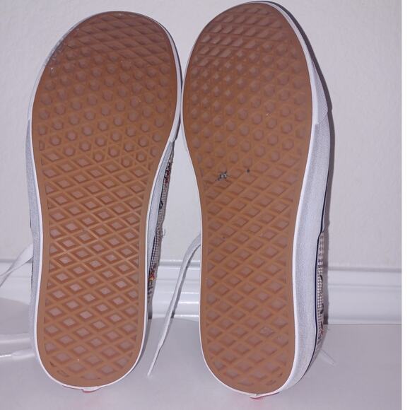 VANS Glen Plaid Floral Authentic Sneakers Size M8.5 W10 - Picture 6 of 6